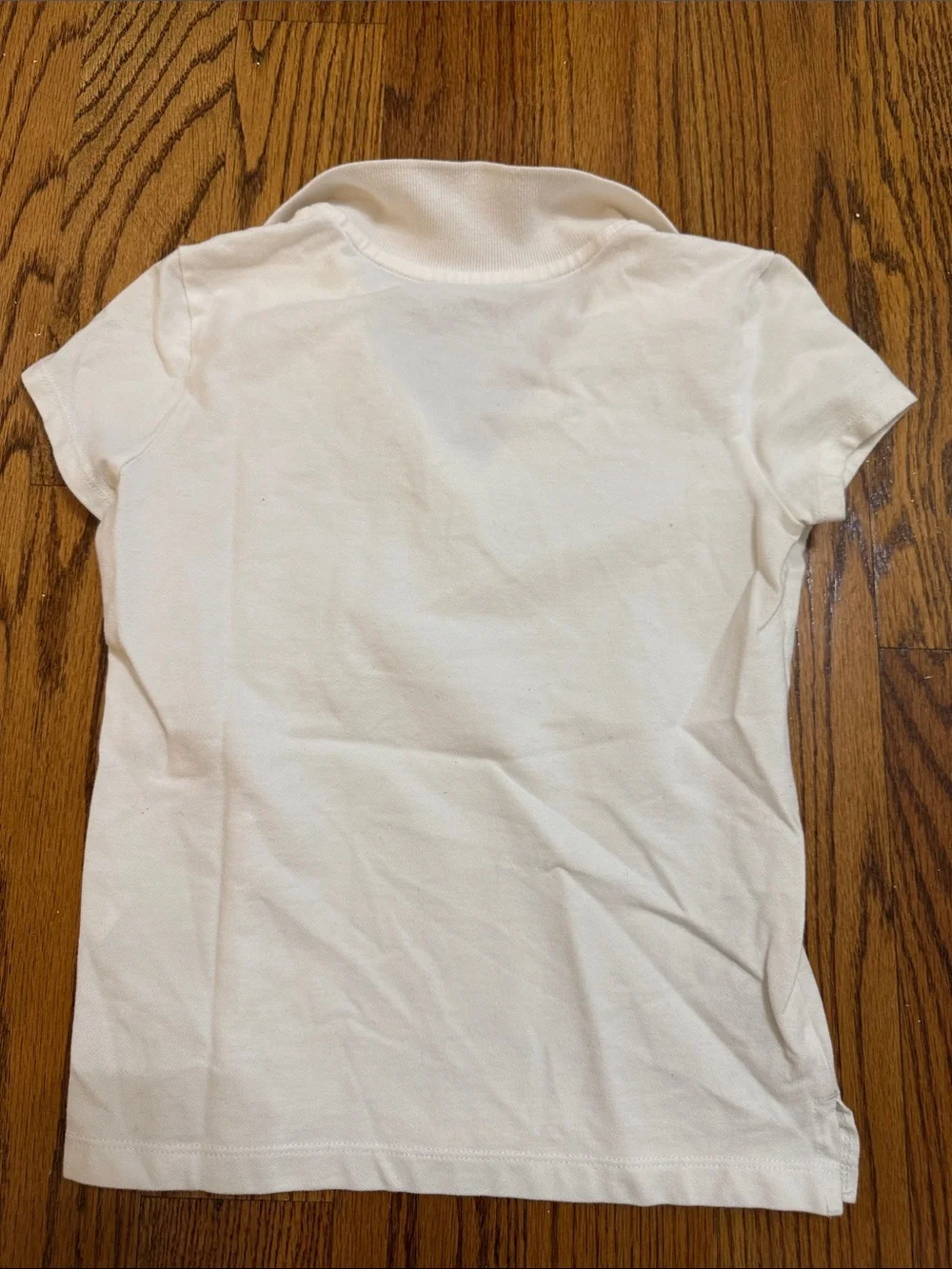 Old Navy White Girls Short Sleeve Polo